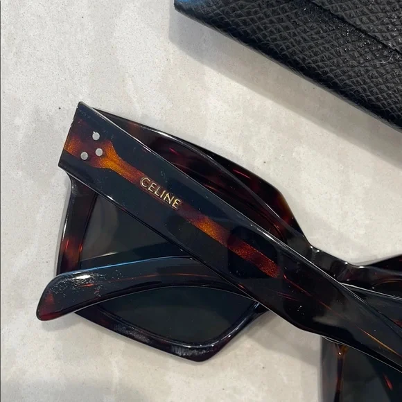 Celine Bold 3 dot Tortoise Shell Women's Sunglasses - Picture 2 of 4